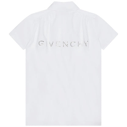 女童白色拉链连衣裙