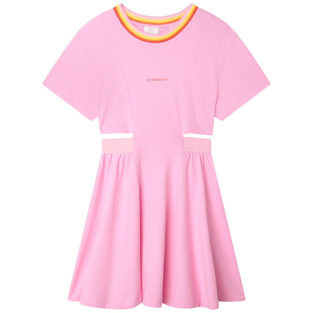 女童粉色Logo连衣裙