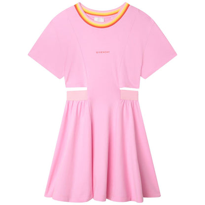 女童粉色Logo连衣裙