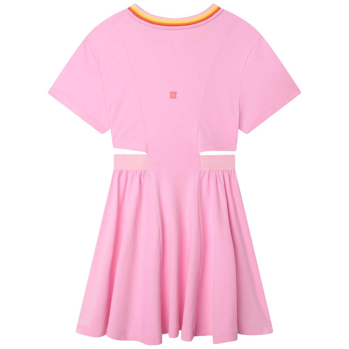 女童粉色Logo连衣裙