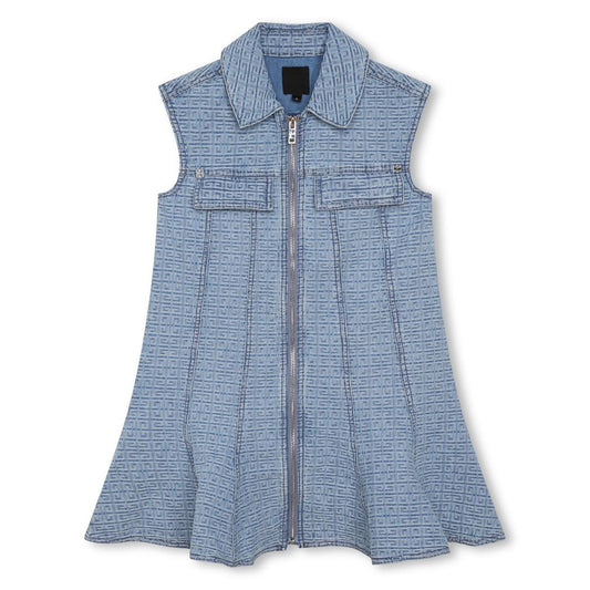 女童蓝色连衣裙