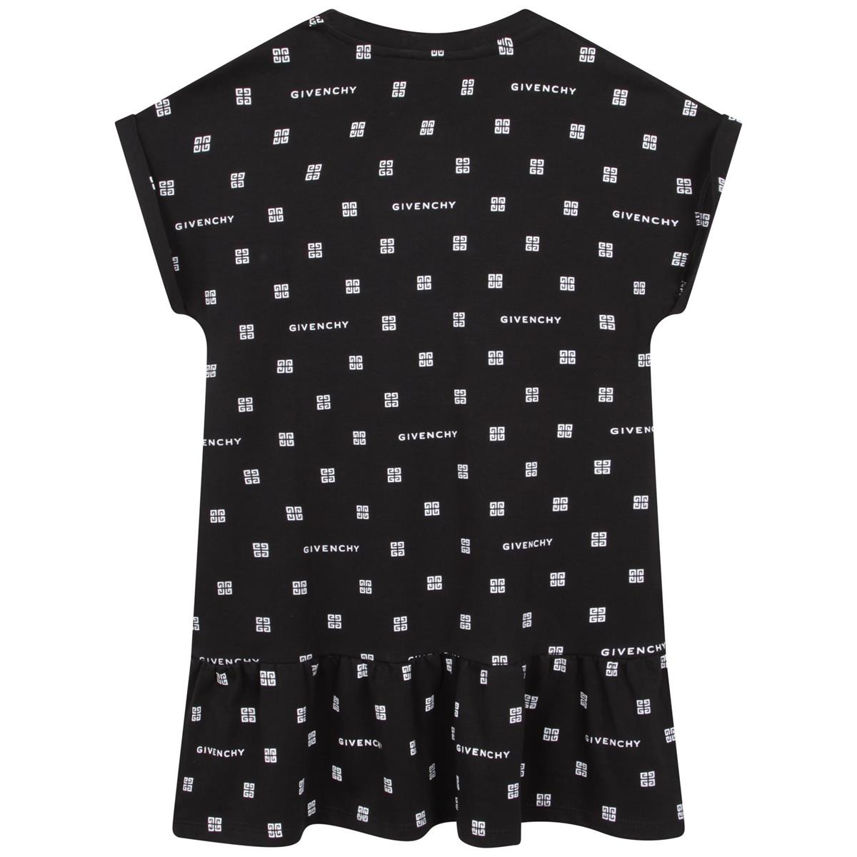 女童黑色Logo连衣裙