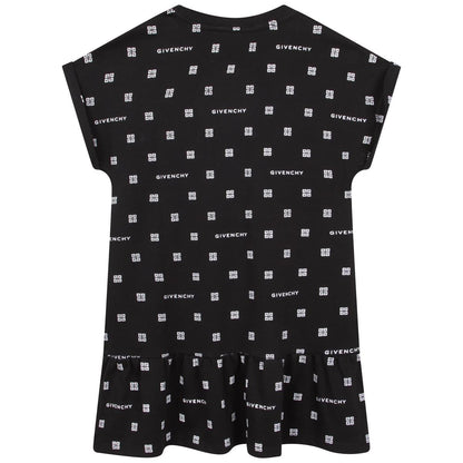 女童黑色Logo连衣裙