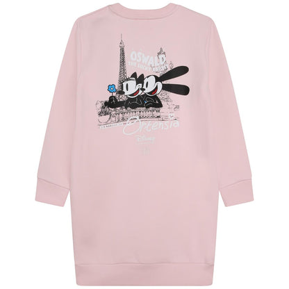 女童粉色Logo棉连衣裙