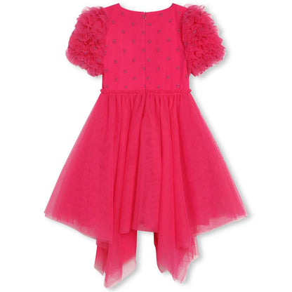女童粉色连衣裙