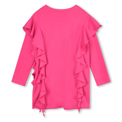 女童粉色Logo连衣裙