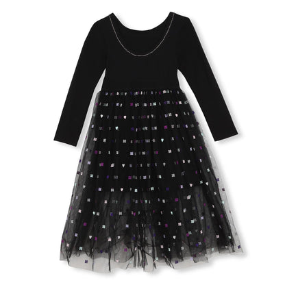 女童黑色连衣裙