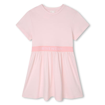 女童粉色Logo连衣裙