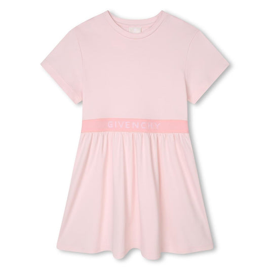 女童粉色Logo连衣裙
