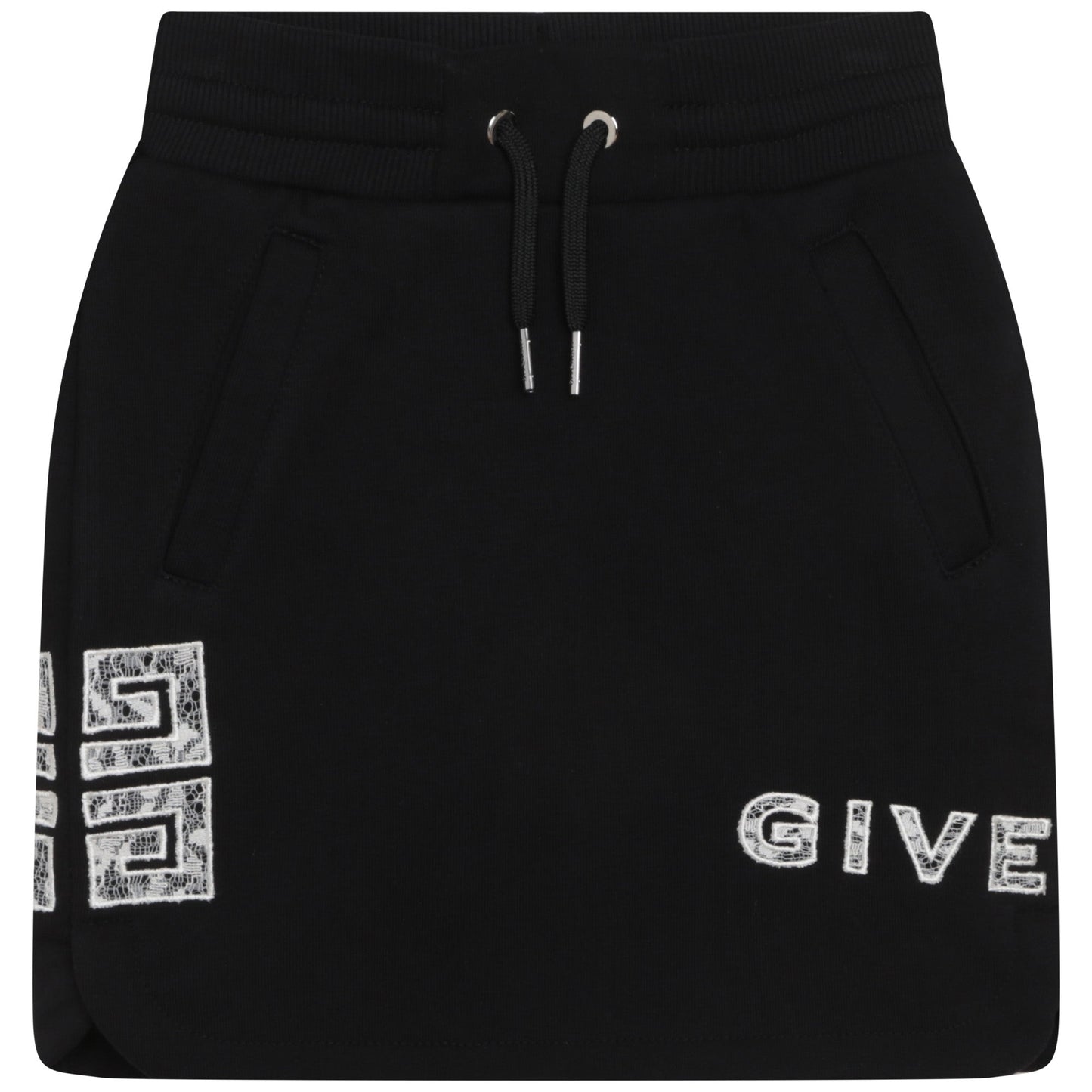 女童黑色棉短裙