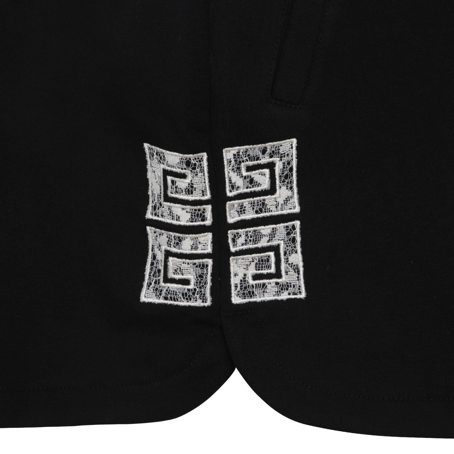 女童黑色棉短裙