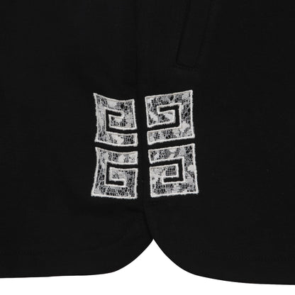 女童黑色棉短裙