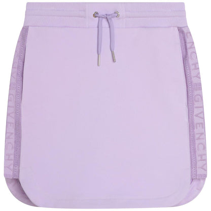 女童紫色短裙