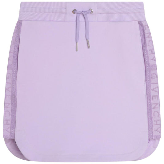 女童紫色短裙