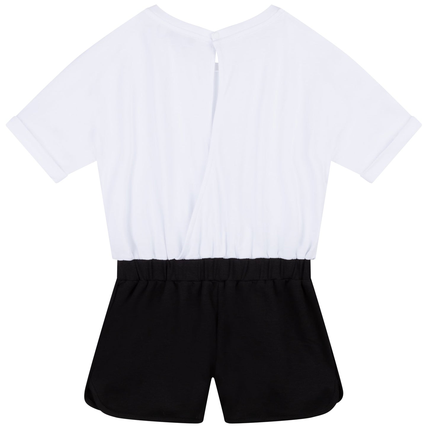 女童白色Logo连体衣