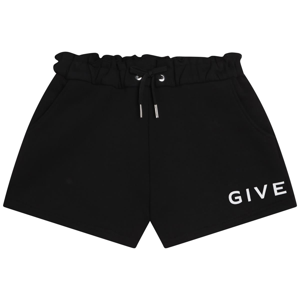 女童黑色Logo短裤