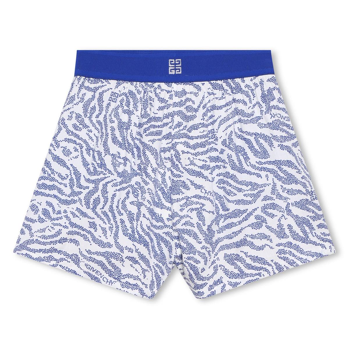 男童蓝色Logo短裤