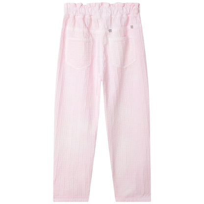 女童粉色长裤