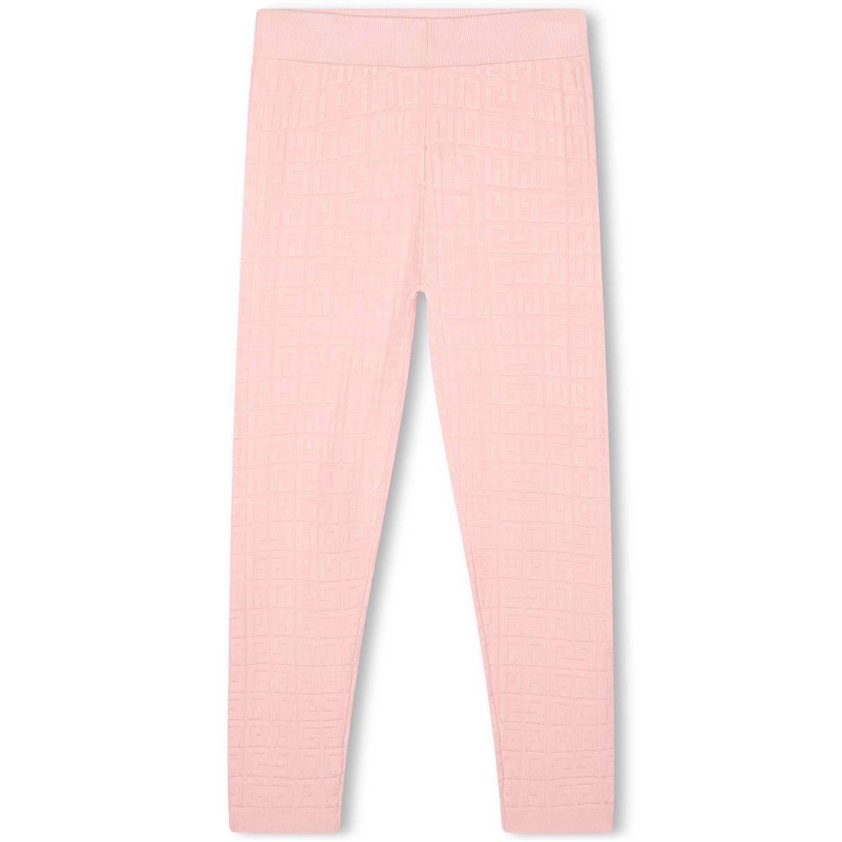 女童粉色Logo打底裤