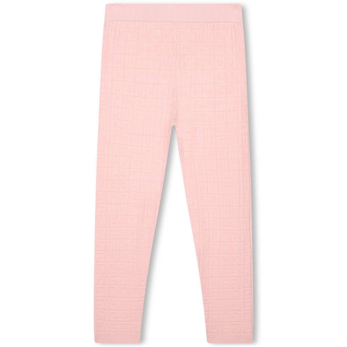 女童粉色Logo打底裤