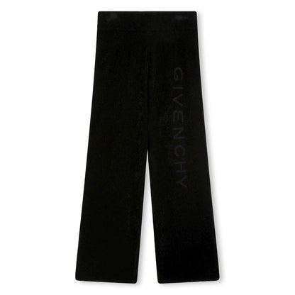 女童黑色棉长裤