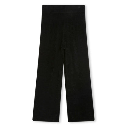 女童黑色棉长裤