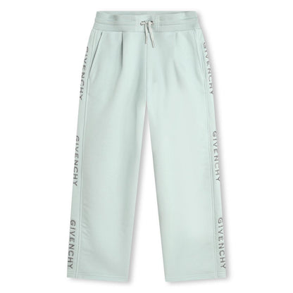 女童绿色Logo长裤