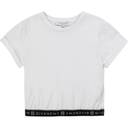 女童白色Logo T恤