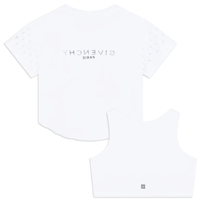 儿童白色Logo棉背心套装