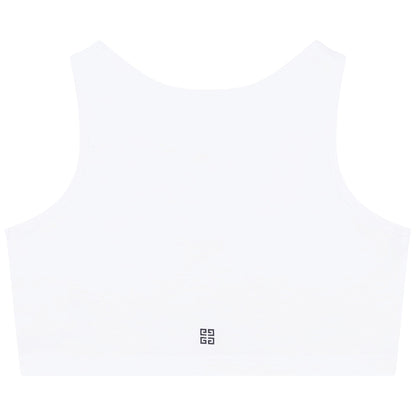 儿童白色Logo棉背心套装