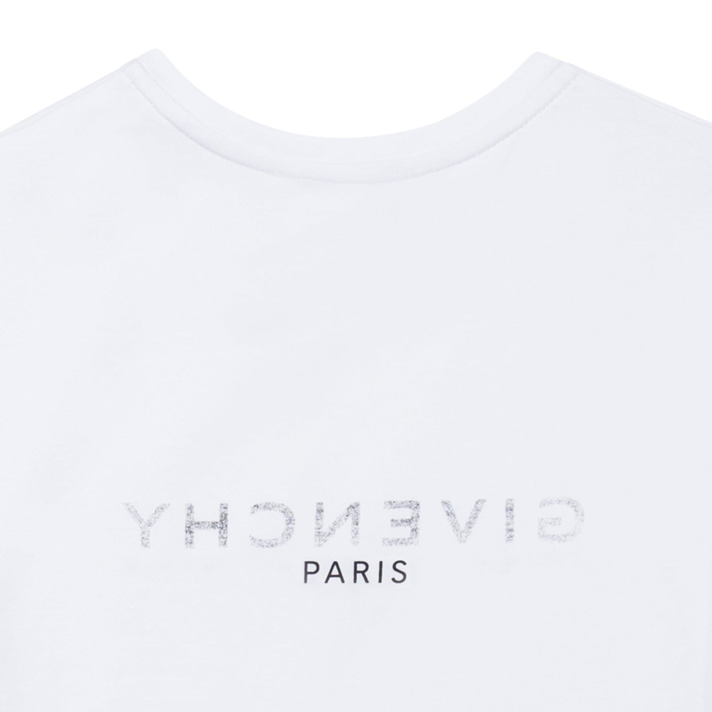 女童白色Logo棉T恤