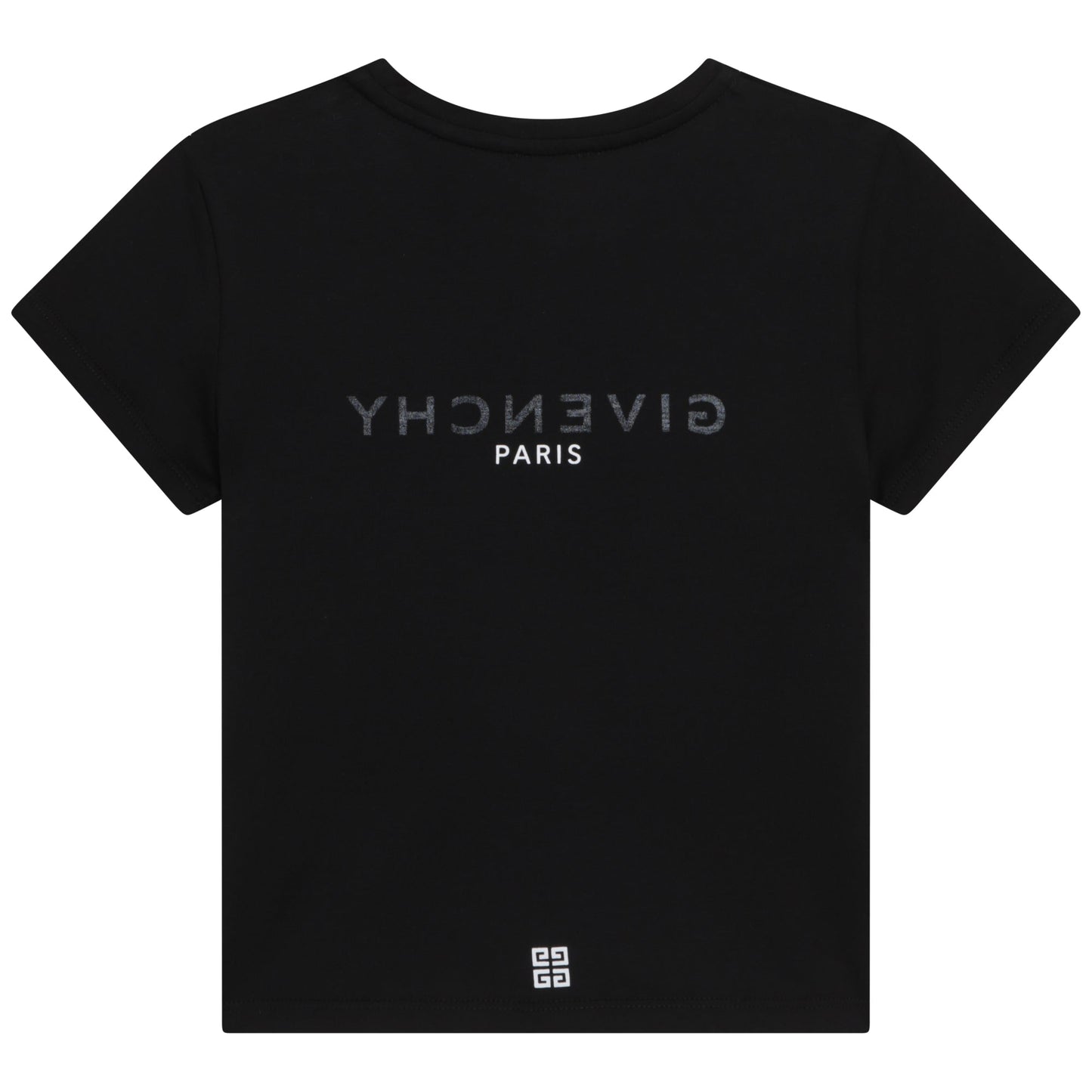 女童黑色Logo棉T恤