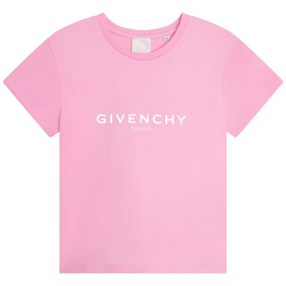 女童粉色Logo T恤