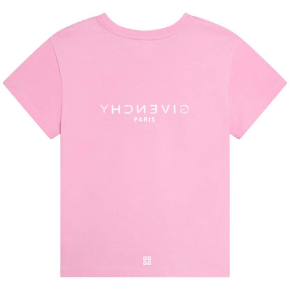 女童粉色Logo T恤