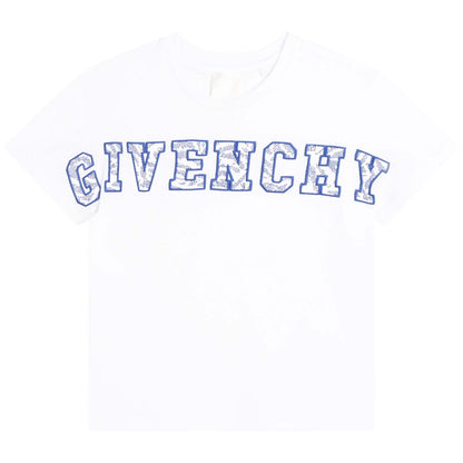 女童白色Logo T恤