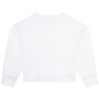 女童白色卫衣