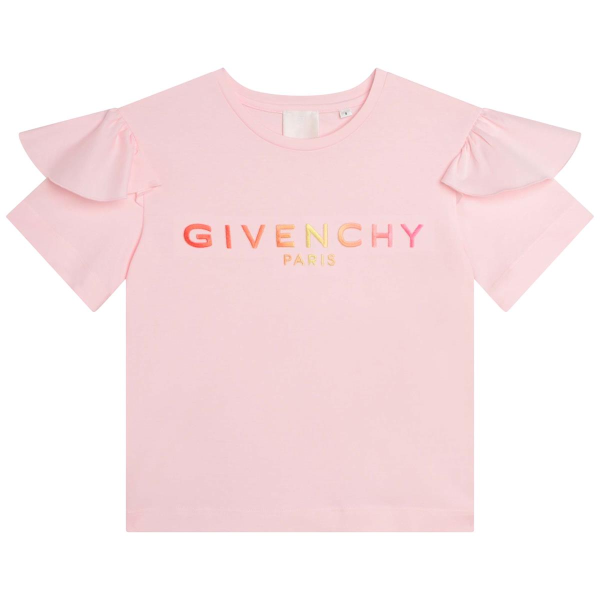 女童粉色Logo棉T恤