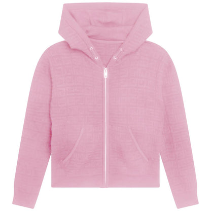 儿童粉色连帽卫衣