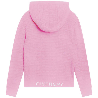 儿童粉色连帽卫衣