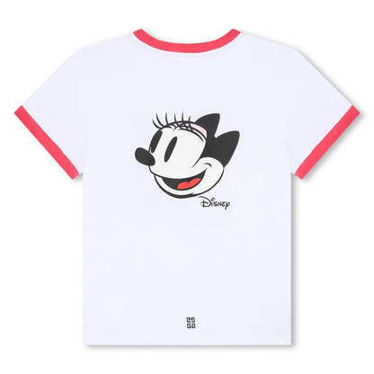 女童白色Logo棉T恤