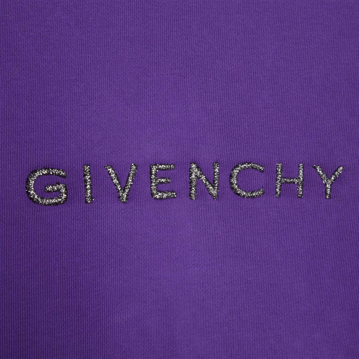 女童紫色Logo棉卫衣