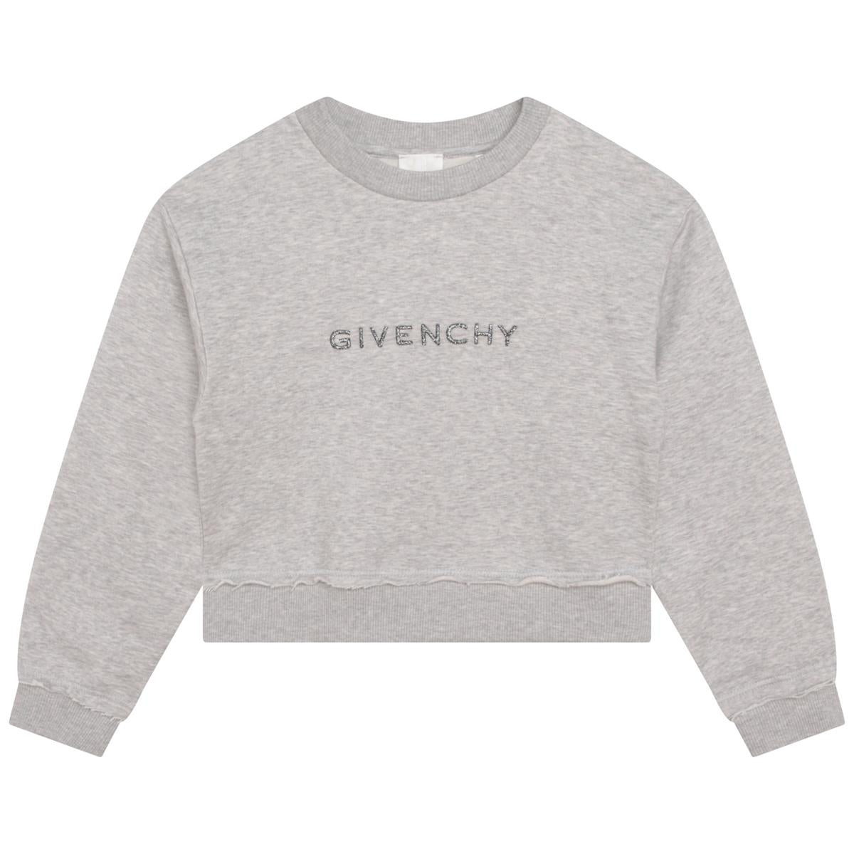 女童灰色Logo卫衣