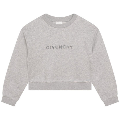 女童灰色Logo卫衣