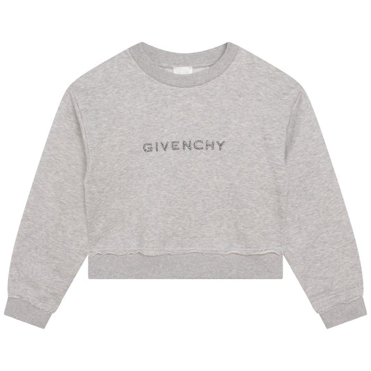 女童灰色Logo卫衣