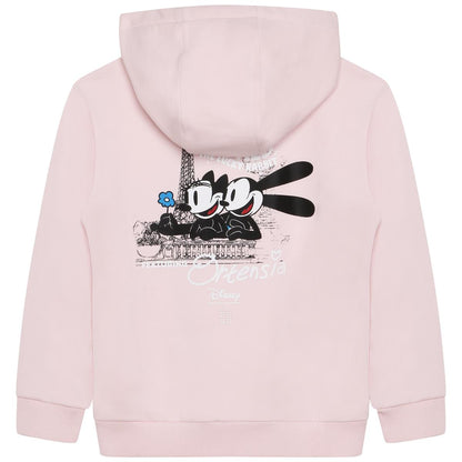 女童粉色Logo卫衣