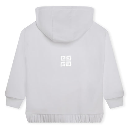 女童白色Logo卫衣