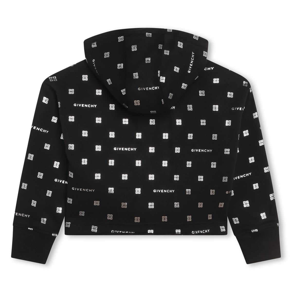 女童黑色Logo卫衣