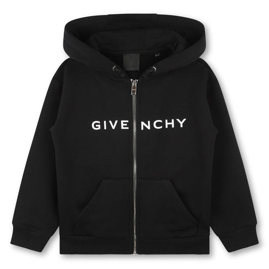 女童黑色拉链上衣