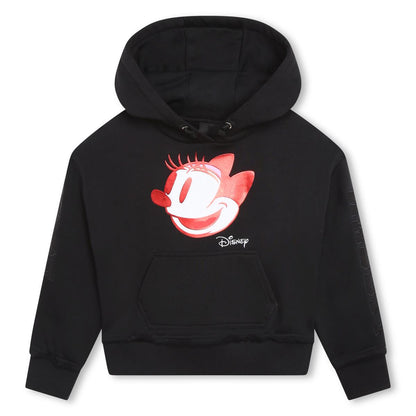 女童黑色印花卫衣