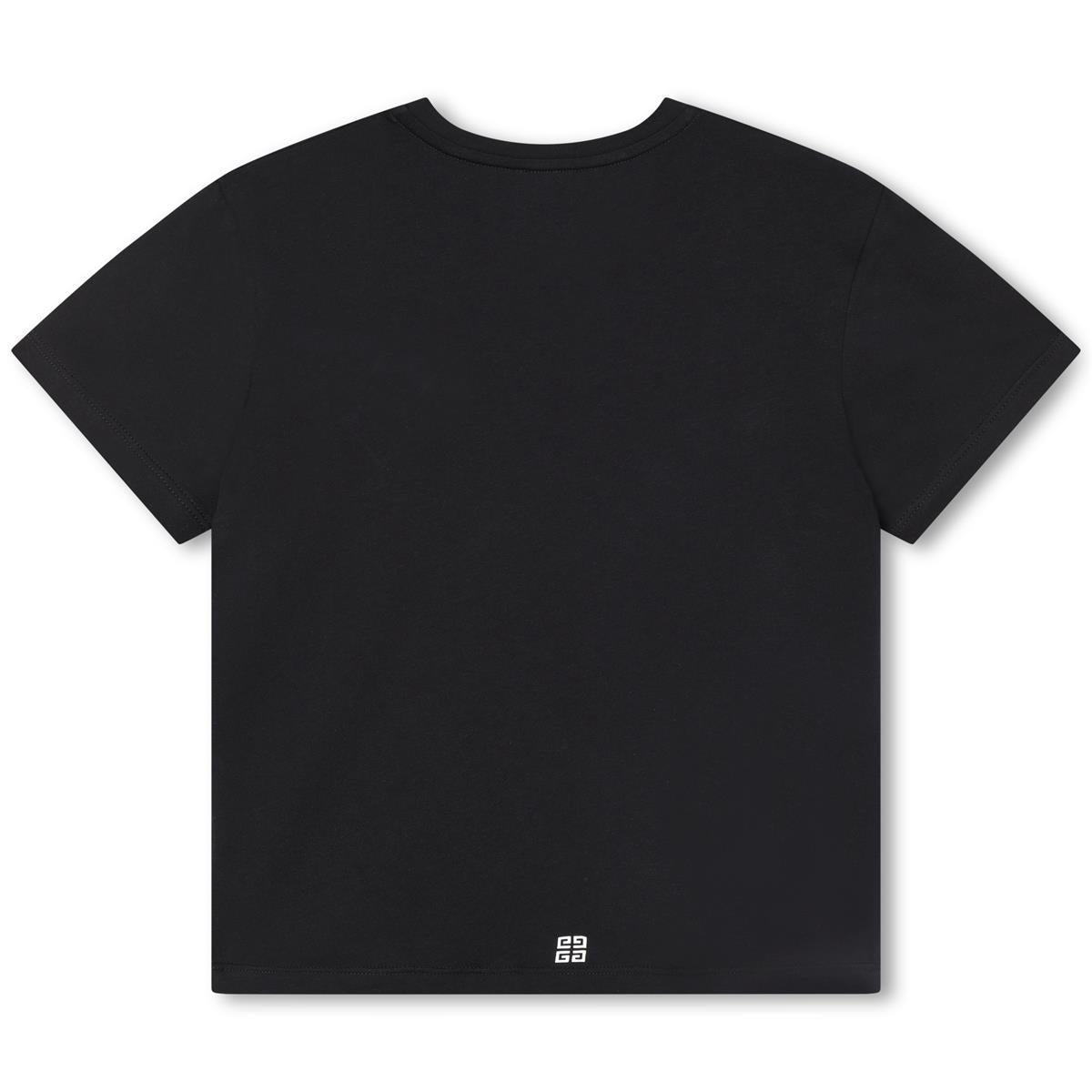 女童黑色Logo棉T恤